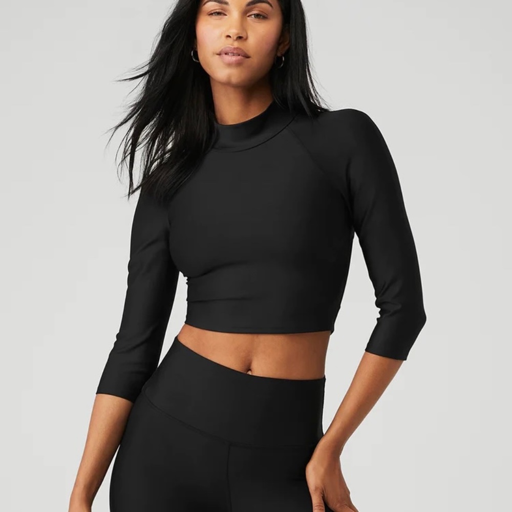 Alo Archer Crop top Black Size Smell